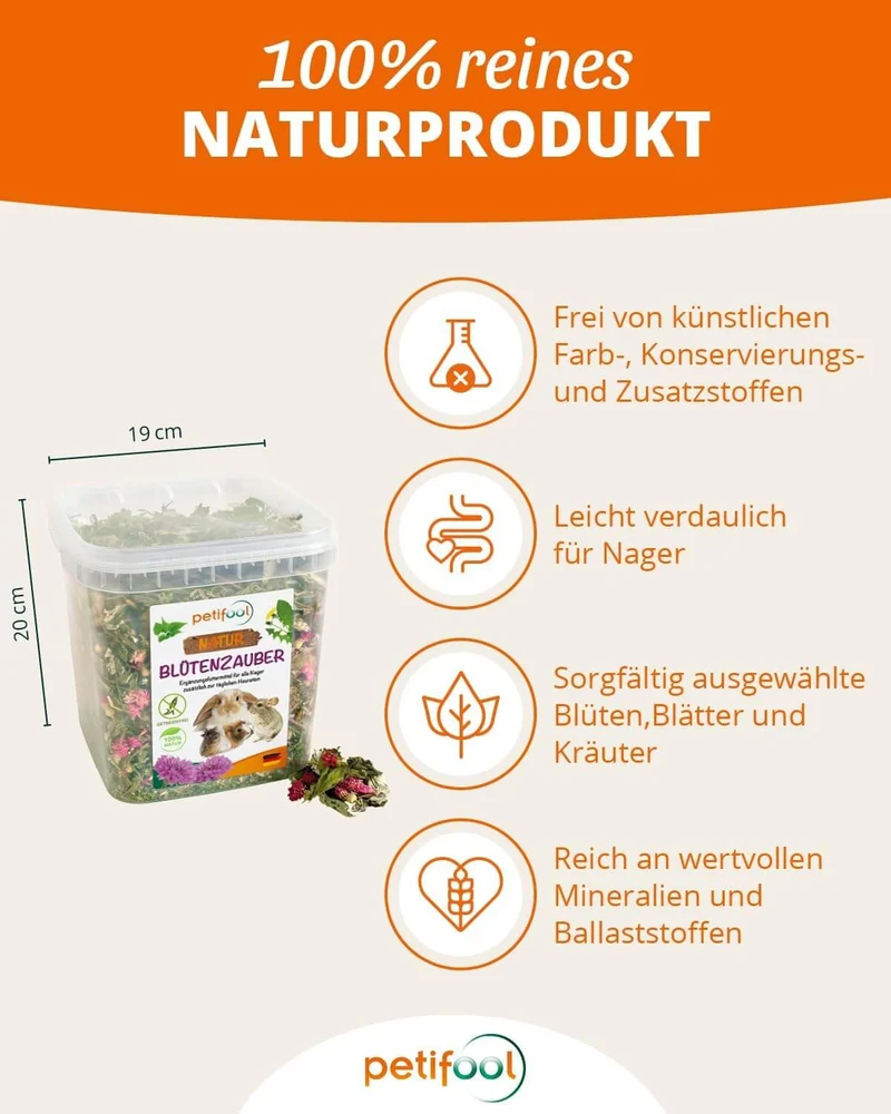 petifool Blütenzauber - Nagerfutter