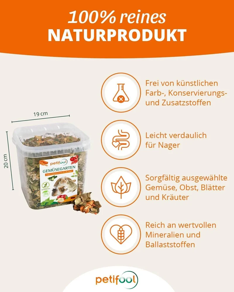 petifool Gemüsegarten - Nagerfutter