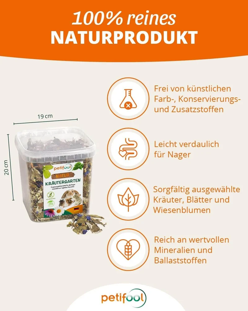 petifool Kräutergarten - Nagerfutter