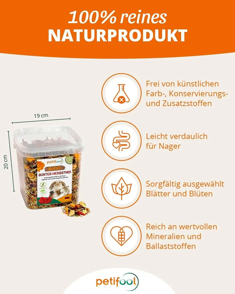 petifool Bunter Herbstmix - Nagerfutter