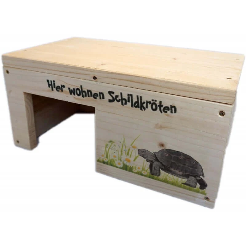 Schildkrötenhaus S aus Holz mit Schutzlasur