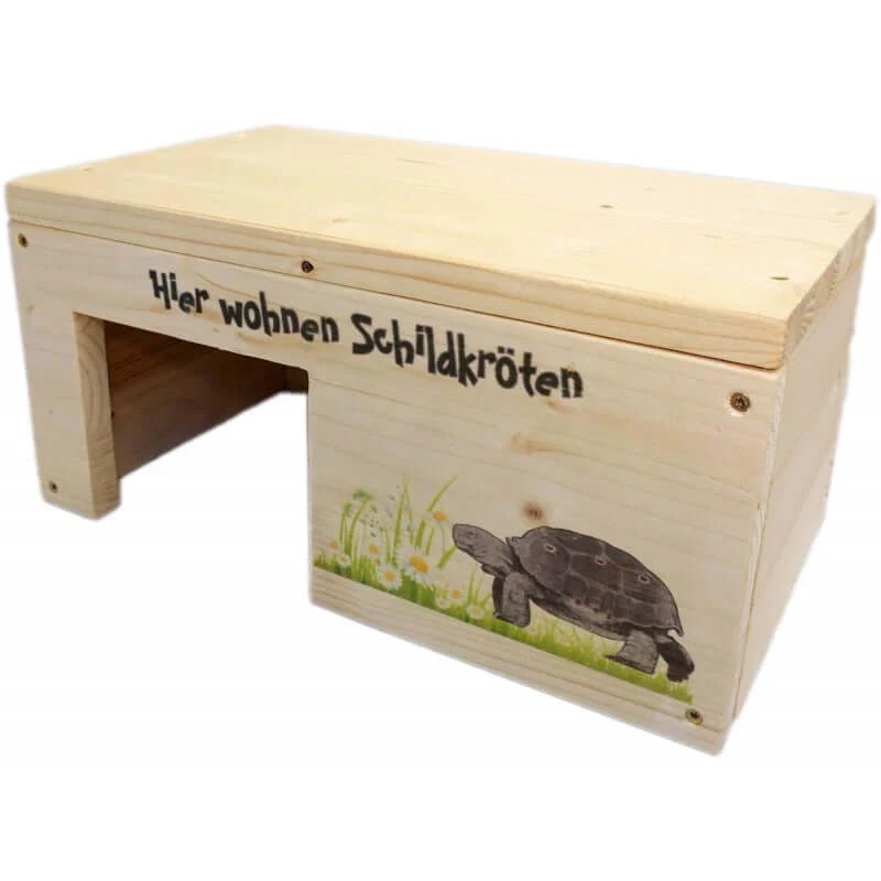 Schildkrötenhaus S aus Holz mit Schutzlasur