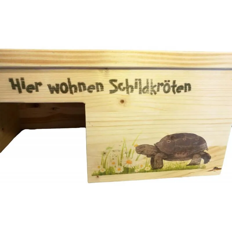Schildkrötenhaus S aus Holz mit Schutzlasur