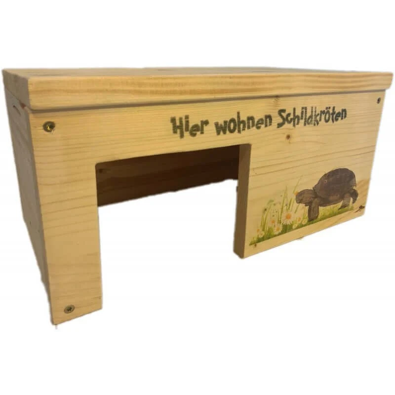 Schildkrötenhaus S aus Holz mit Schutzlasur