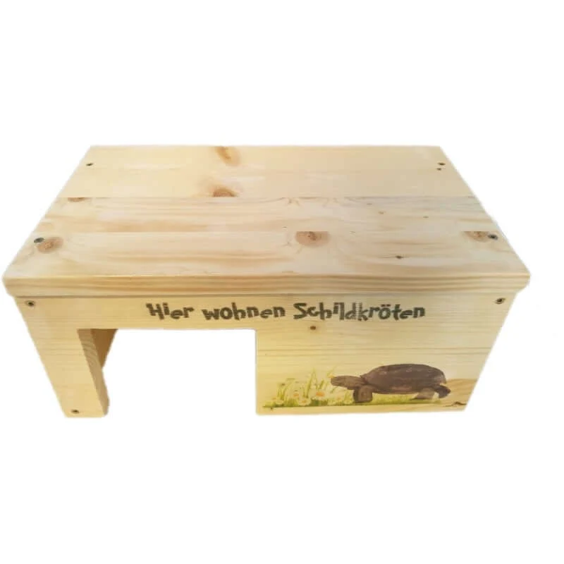 Schildkrötenhaus S aus Holz mit Schutzlasur