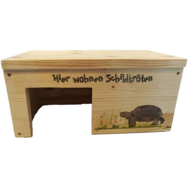 Schildkrötenhaus S aus Holz mit Schutzlasur