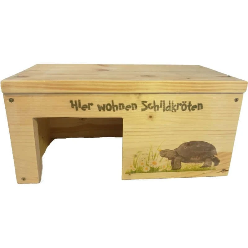Schildkrötenhaus S aus Holz mit Schutzlasur