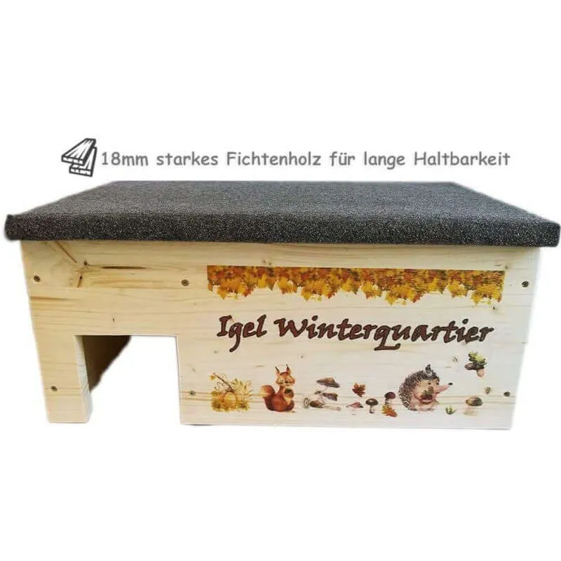 Premium Igelhaus aus Massivholz
