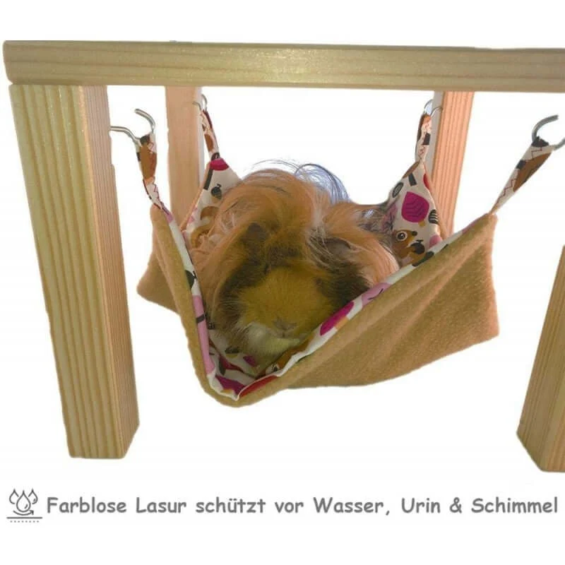 Hängemattengestell Einzel Unterstand Meerschweinchen mit Haken