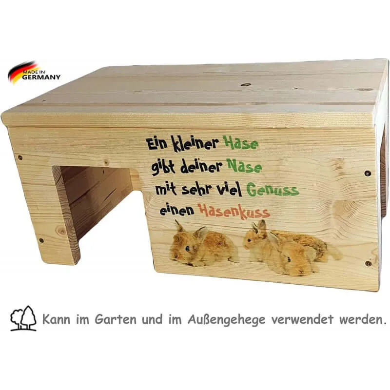Zwergkaninchenhaus mit 2 Eingängen
