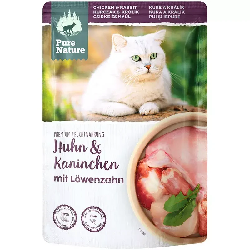 Pure Nature ADULT HUHN & KANINCHEN mit Löwenzahn und Distelöl