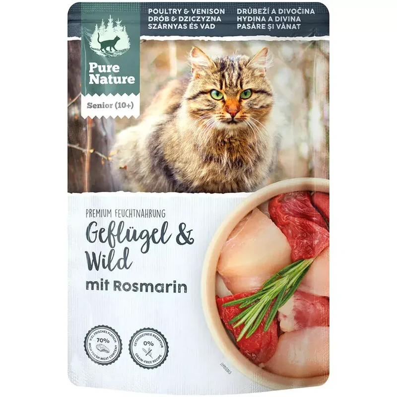 Pure Nature SENIOR GEFLÜGEL & WILD mit Rosmarin und Grünlippmuschelextrakt