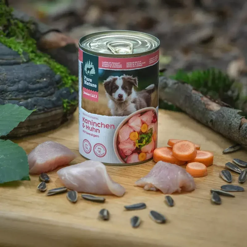 Pure Nature JUNIOR KANINCHEN & HUHN mit Karotten und Seealge