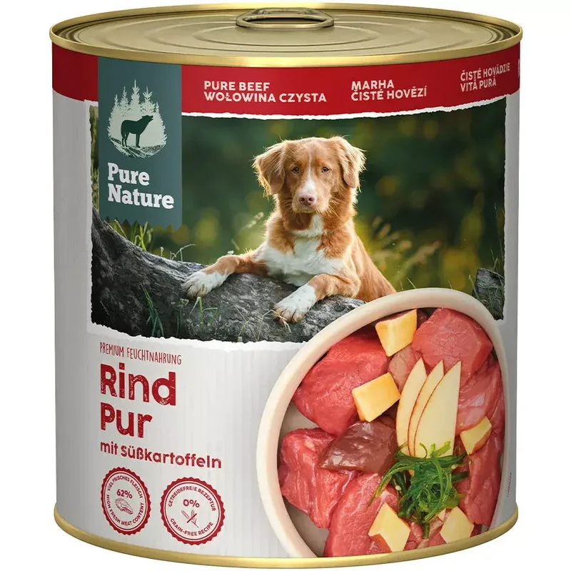 Pure Nature ADULT RIND PUR mit Süßkartoffeln und Äpfel