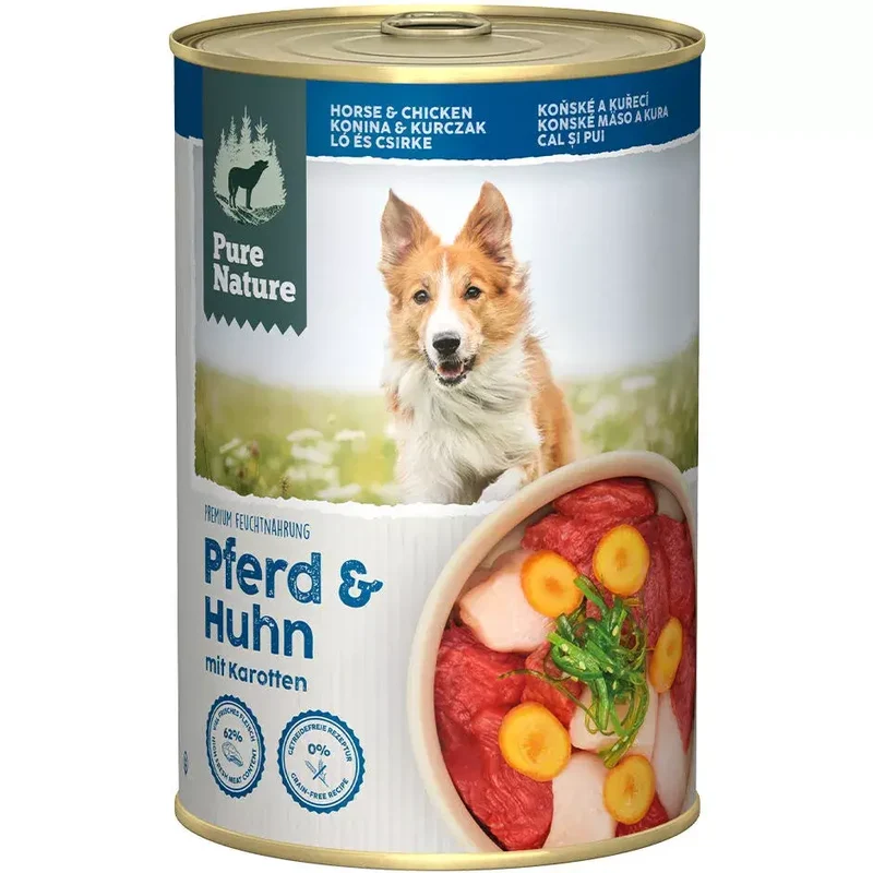 Pure Nature ADULT PFERD & HUHN mit Karotten und Seealge
