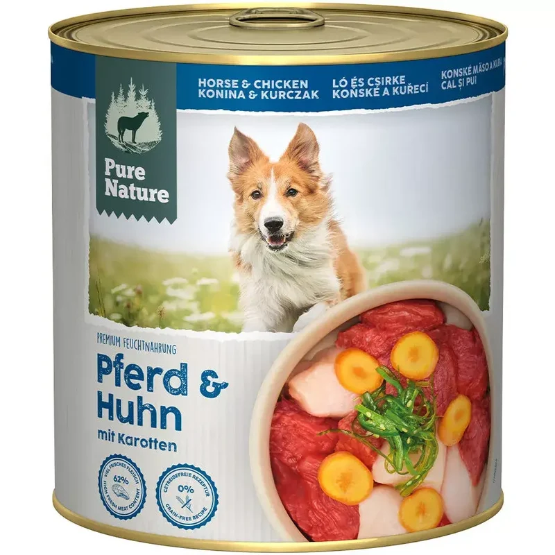 Pure Nature ADULT PFERD & HUHN mit Karotten und Seealge