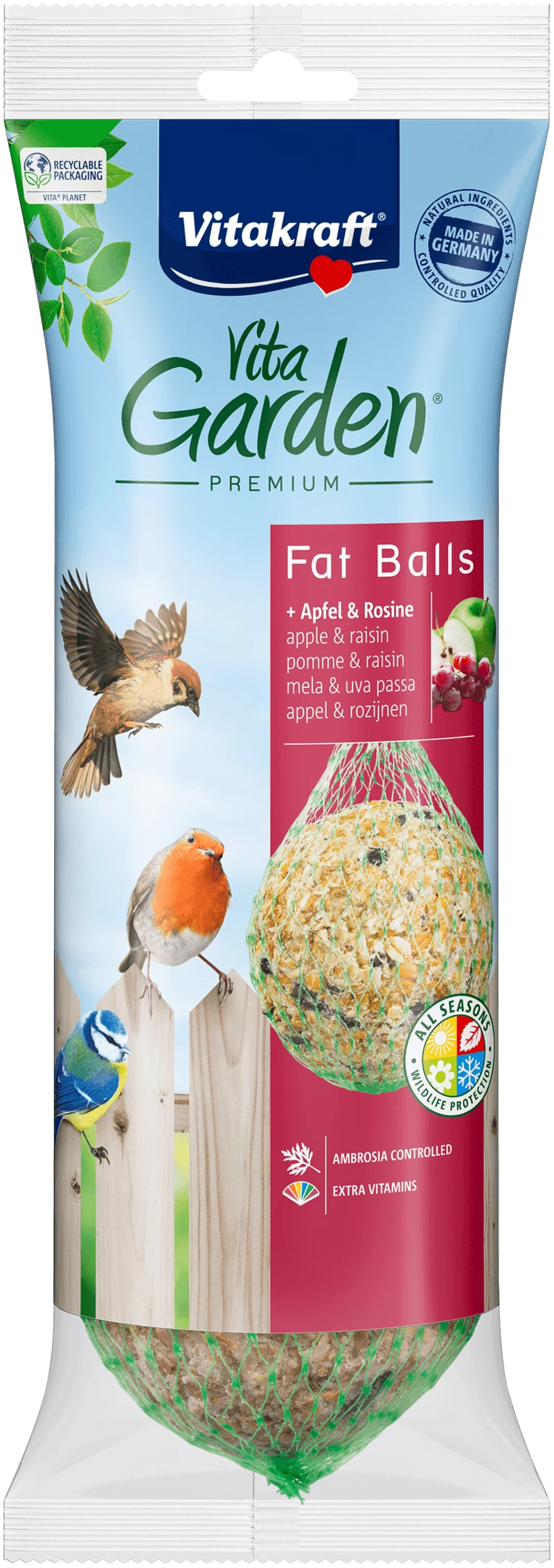 Vitakraft Vita Garden Knödel + Apfel & Rosine