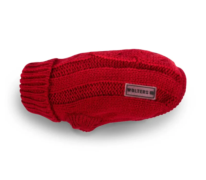 Wolters Strickpullover Zopf Rot