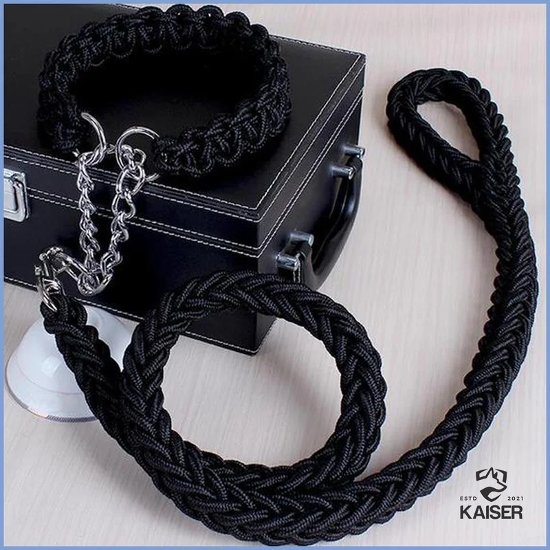 Paracord Hundehalsband mit Leine
