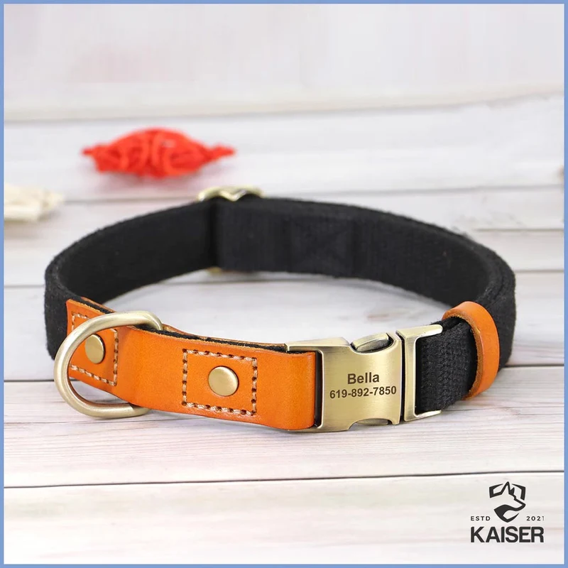 Hundehalsband personalisiert mit Leine