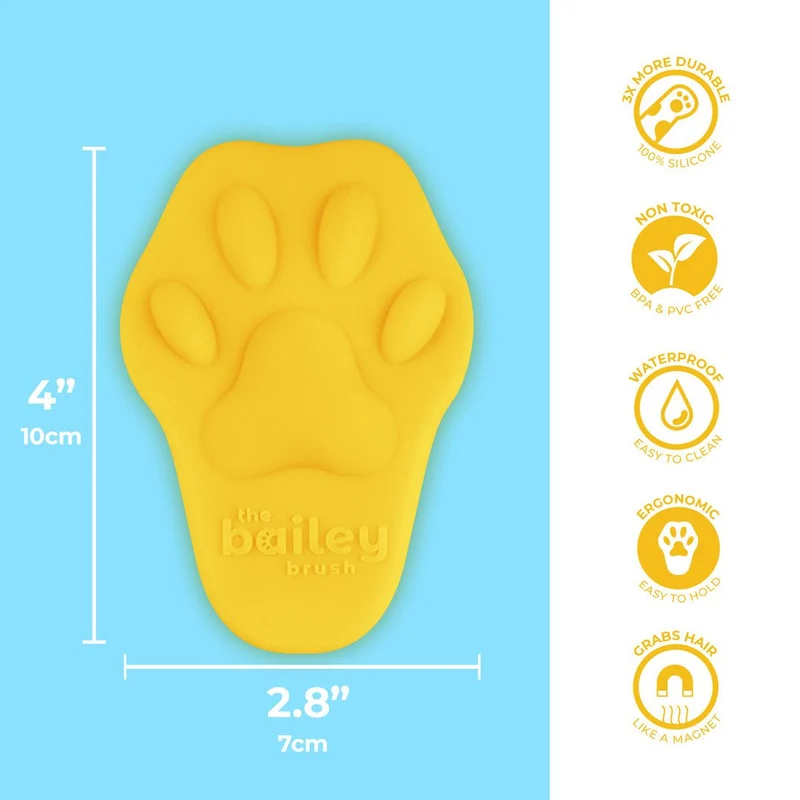 Bailey Brush Pawmelo Yellow Dog Brush (Case of 32)