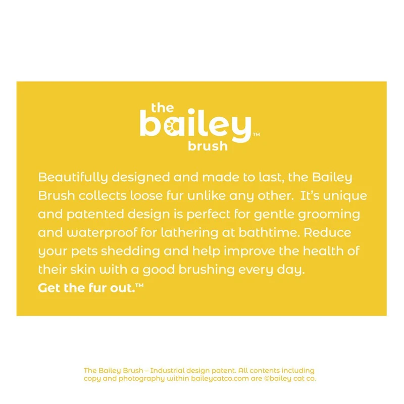 Bailey Brush Pawmelo Yellow Dog Brush (Case of 32)