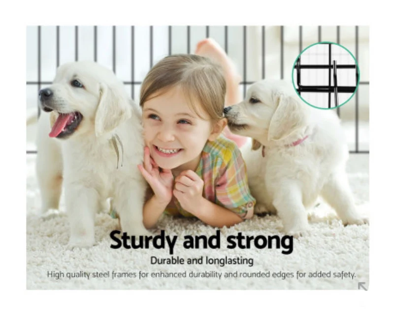 Pet Pet Dog Playpen 24" 8 Panel Puppy Exercise Cage Enclosure Fence