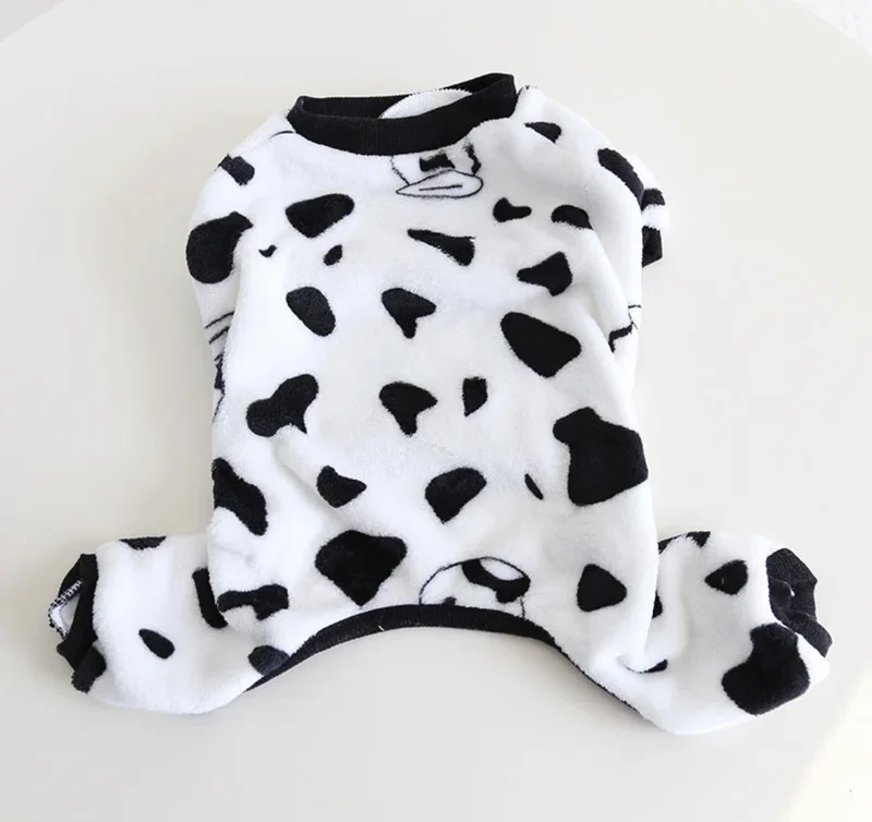 Cosy, warm dog fleece - Cow Print