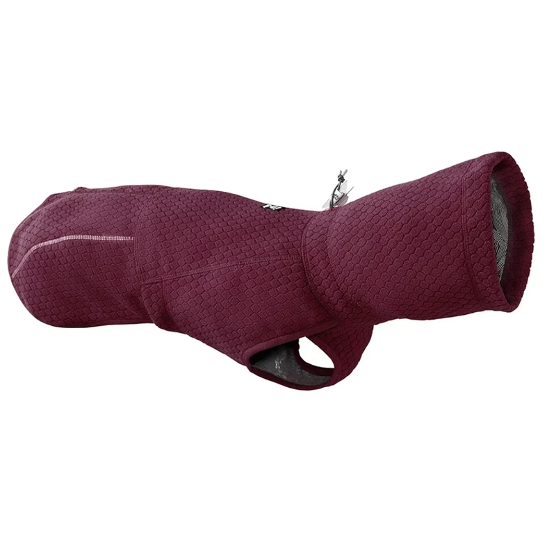Wärmende Hundejacke Warming Midlayer von Hurtta | Super bequem & recyceltes Material | Eggplant (Weinrot)