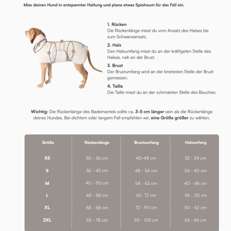Hundebademantel Cozy Hug von Caruso - OEKO-TEX® zertifiziert - Waldgrün - 6 Größen