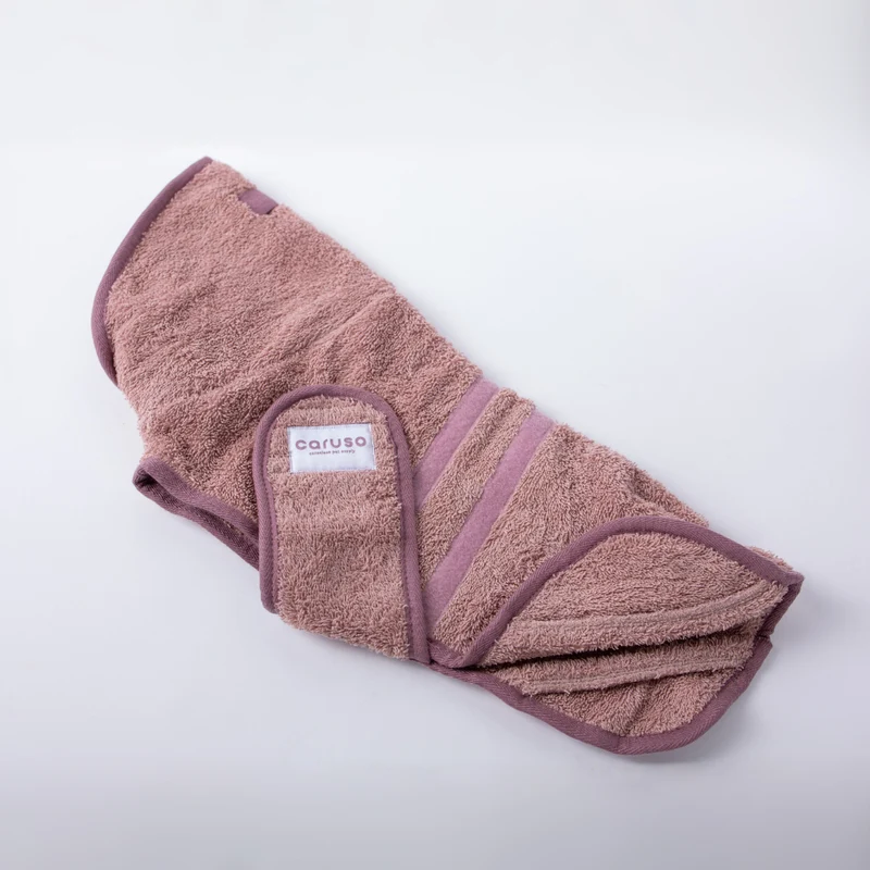 Hundebademantel Cozy Hug von Caruso - OEKO-TEX® zertifiziert - Rosa - 6 Größen