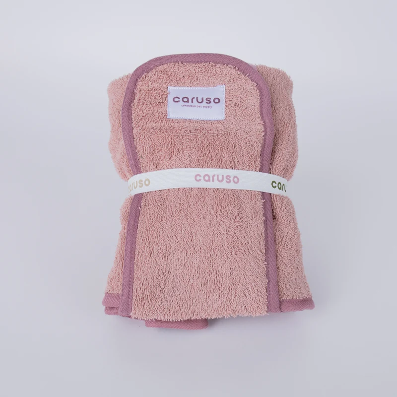 Hundebademantel Cozy Hug von Caruso - OEKO-TEX® zertifiziert - Rosa - 6 Größen