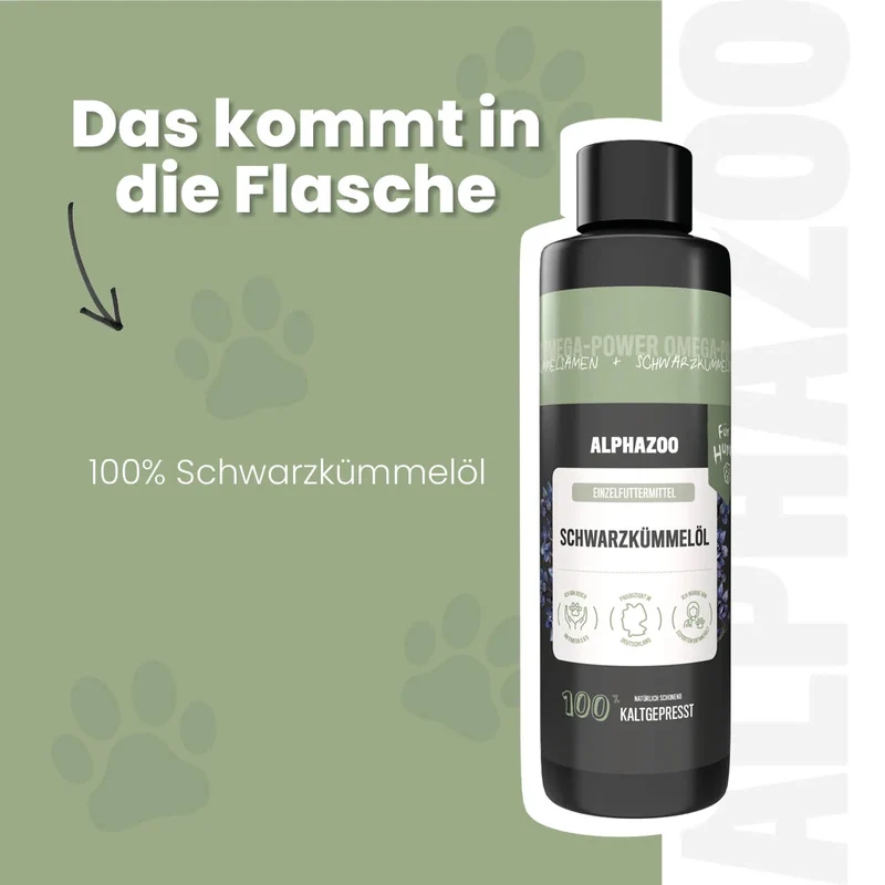 Schwarzkümmelöl für Hunde