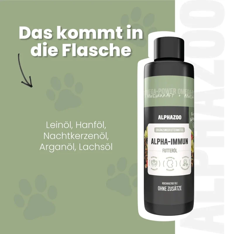 Alpha-Immun Futteröl für Hunde