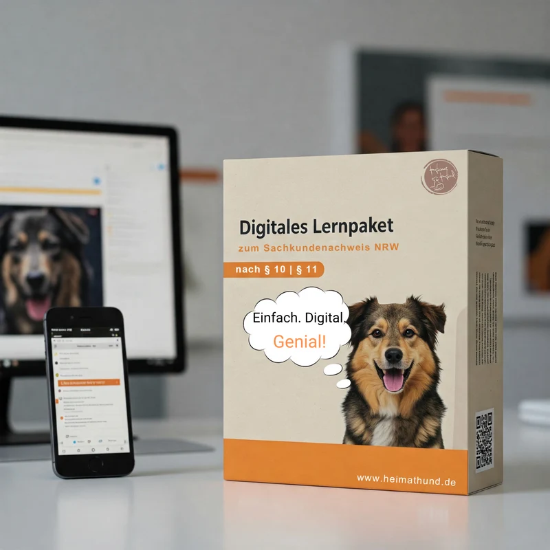 Digitales Lernpaket zum Sachkundenachweis NRW - Hundeführerschein - einfach online lernen