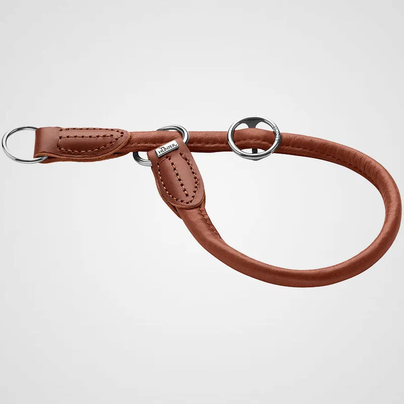 HUNTER - Dressurhalsung Round & Soft Canadian Up | Hundehalsband mit Zugstopp