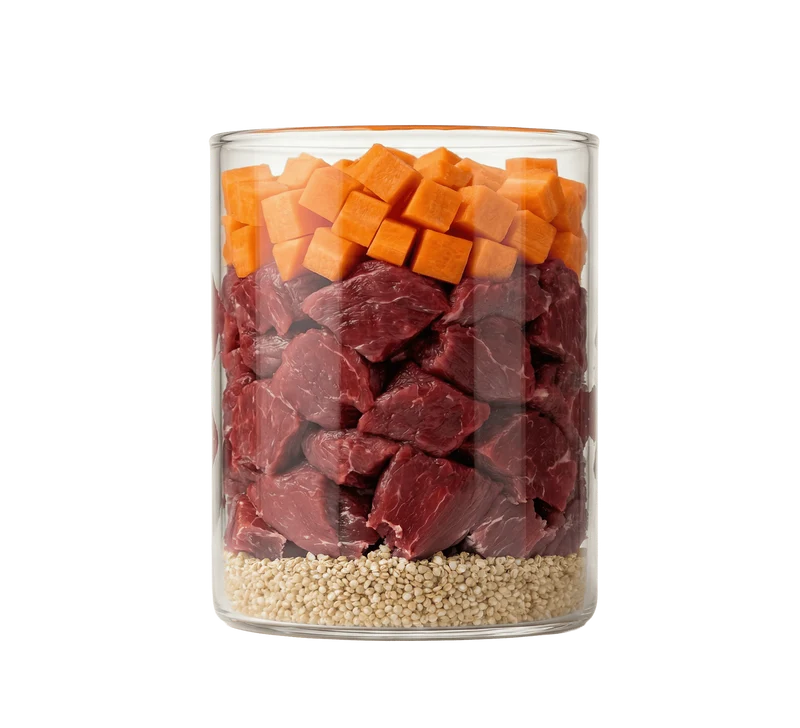 Uncle Rusty's Pferd mit Karotte und Quinoa Nassfutter - regionale Zutaten