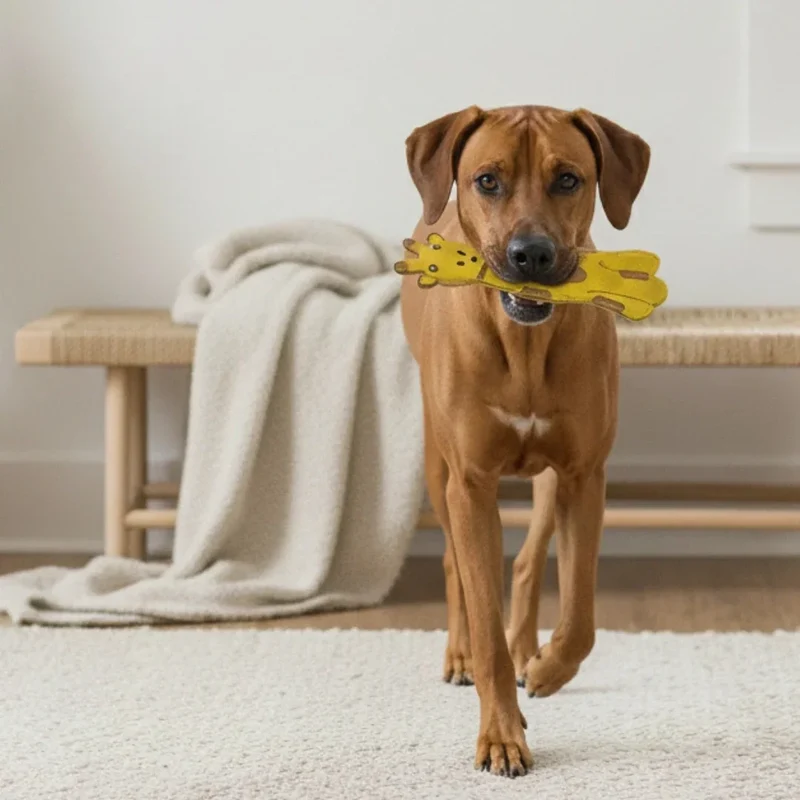BUDDY. Hundespielzeug Giraffe aus Leder - inkl. 15% Rabatt Hundetraining Ellen Marques