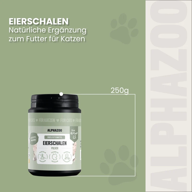 Eierschalenpulver für Katzen