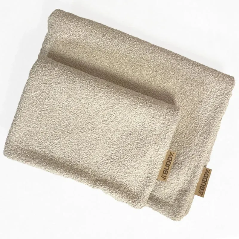 BUDDY. Hundedecke "LeFluff" | Recycelte Materialien | Oeko-Tex® Standard 100 | Beige