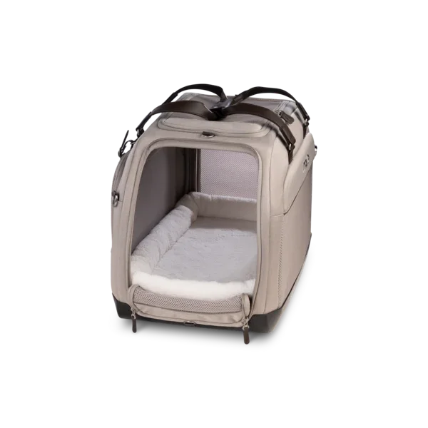 Isofix Autositz & Transporttasche Hendrick von Tavo für Hunde & Katzen bis 20.4 kg | GREENGUARD-Gold-Zertifizierung | Farbe: Tawny