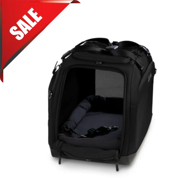 Isofix Autositz & Transporttasche Hendrick von Tavo für Hunde & Katzen bis 20.4 kg | GREENGUARD-Gold-Zertifizierung | Farbe: Onyx