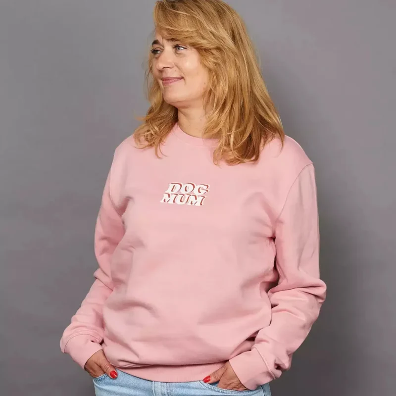 Dog Mum Sweatshirt für die Hundemama | Bio-Baumwolle | Süßes Geschenk