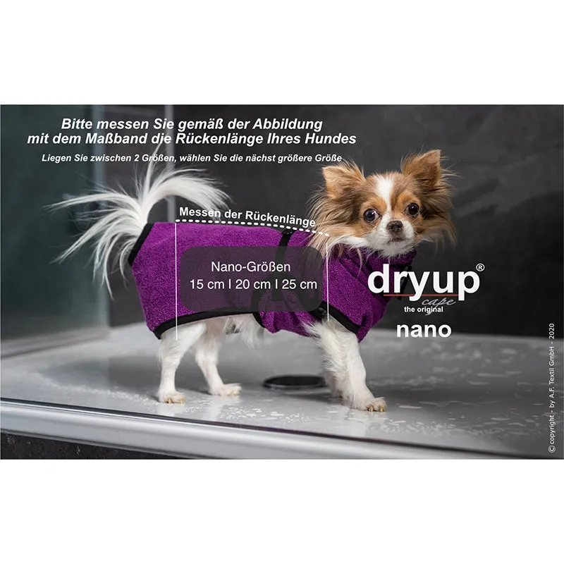 DRYUP cape Nano | Hundebademantel - für Chihuahua & Co.