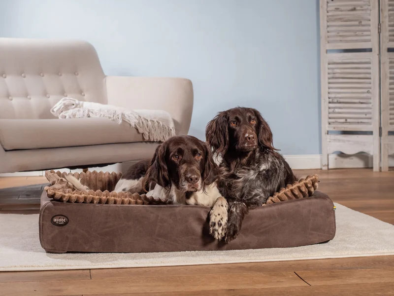 Hundebett KUDDE veganes Wildleder