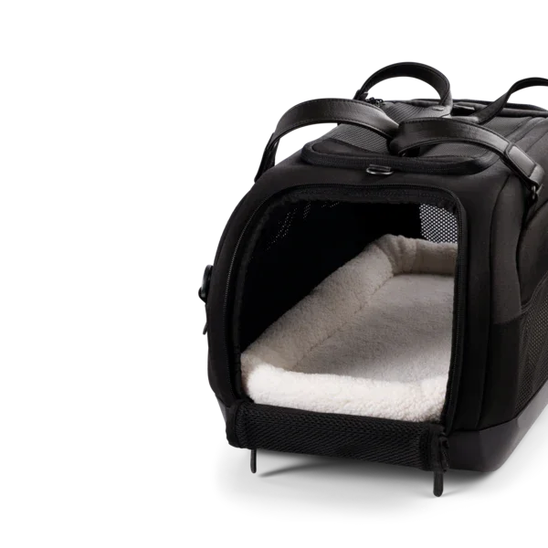 Flug- & Transporttasche Tavo Dupree II für Hunde & Katzen bis 9 kg | GREENGUARD-Gold-Zertifizierung | Farbe: Onyx