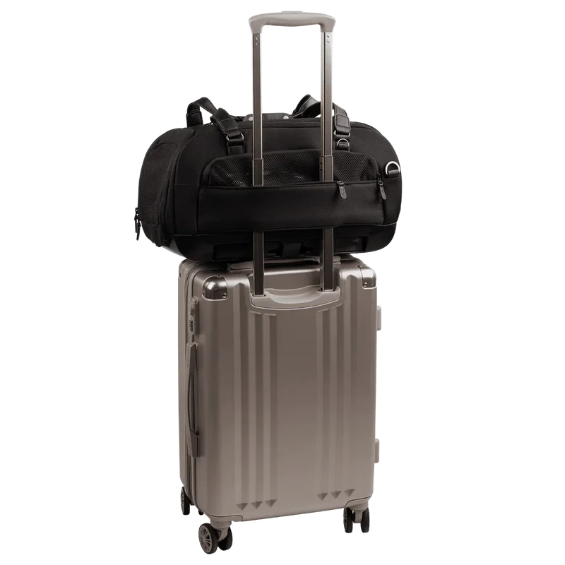 Flug- & Transporttasche Tavo Dupree II für Hunde & Katzen bis 9 kg | GREENGUARD-Gold-Zertifizierung | Farbe: Onyx