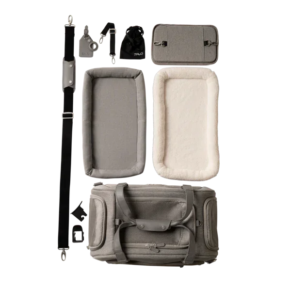 Flug- & Transporttasche Tavo Dupree II für Hunde & Katzen bis 9 kg | GREENGUARD-Gold-Zertifizierung | Farbe: Merle