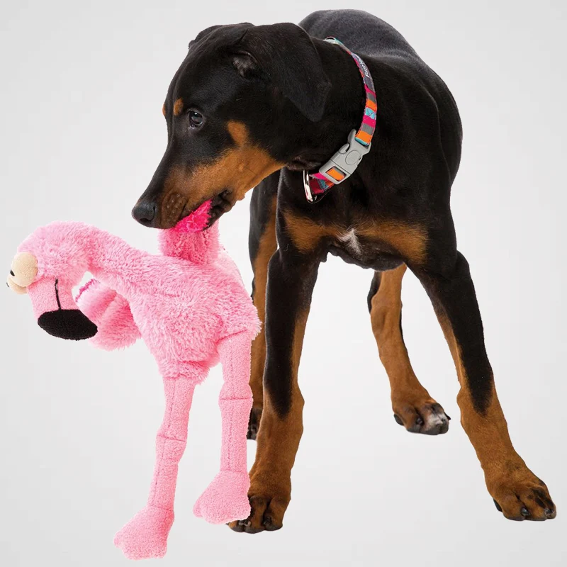 FUZZYARD - FLO THE FLAMINGO | lustiges Hundespielzeug