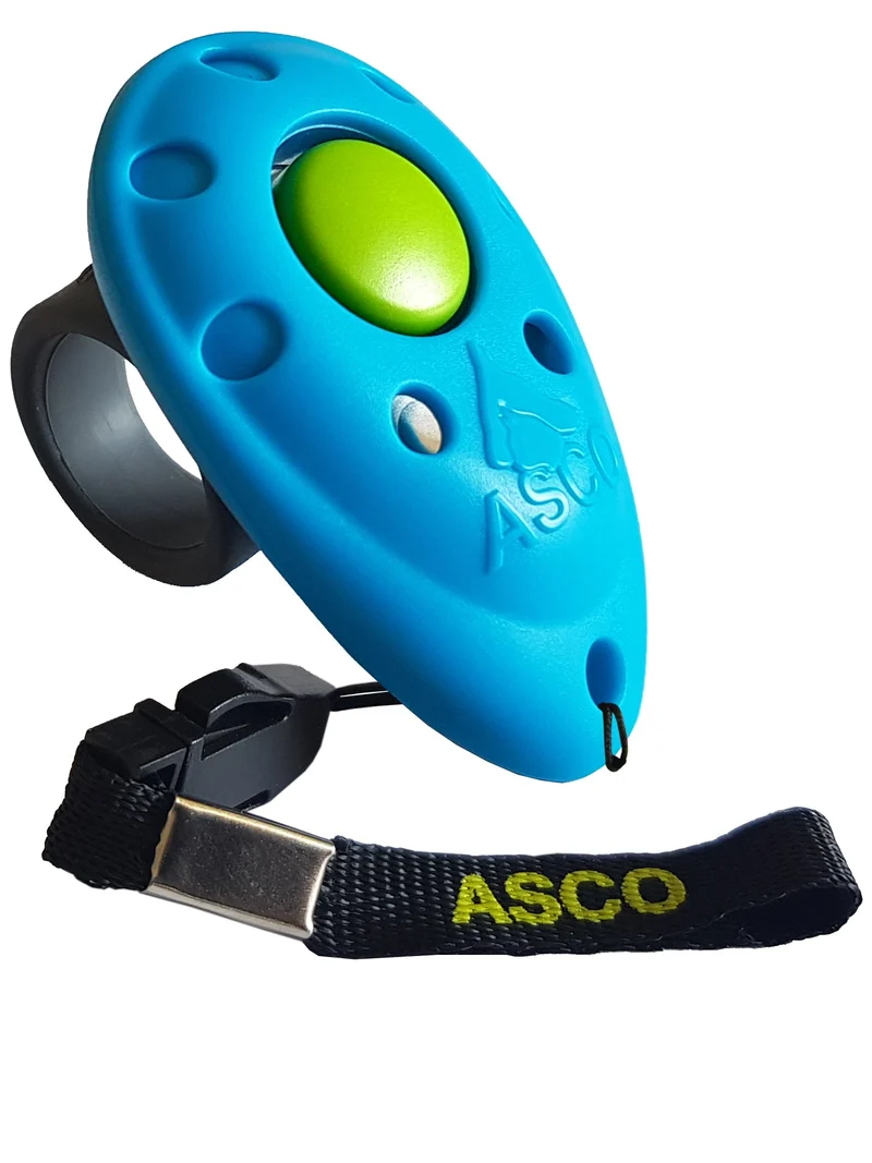 ASCO Finger Clicker – Clickertraining Premium Klicker für Hunde, Katzen, Pferde